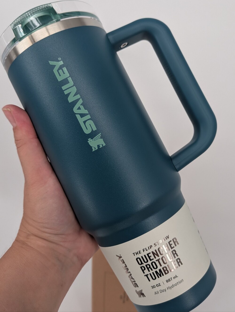 Stanley costal teal Quencher ProTour Flip Straw Tumbler bottle cup 30 OZ NEW